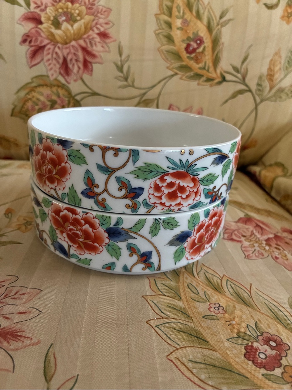 Japanese Porcelain Staking Bowls 6”